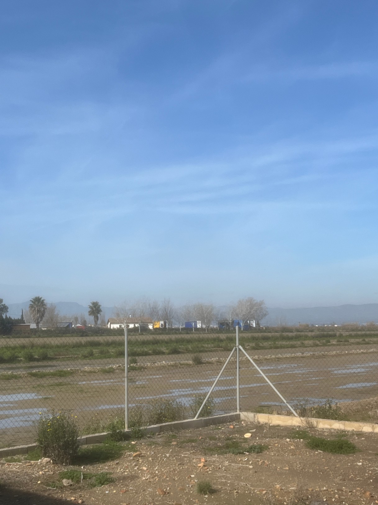 Country House among Rice Fields in the Ebro Delta